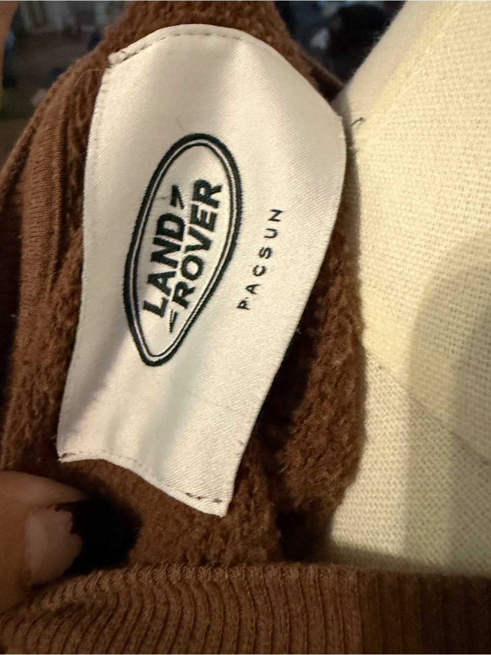 PacSun Brown x Land Rover Logo Crewneck Sweatshirt, Oversized XL - Picture 8 of 8
